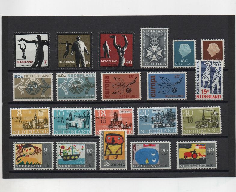 COLECCION SELLOS HOLANDA 1965